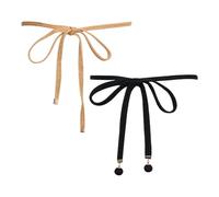 SLAXJNE 2 Pièces Femmes Taille Cordon Femmes Web Ceinture Robe Ceinture Taille Cordon Femmes Taille Mince Ceinture