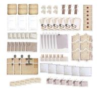 SLAXJNE 90 Autocollants Rétro pour Cahiers, Autocollants Inscriptibles, Autocollants pour Scrapbooking, Autocollants De Style Parchemin, Adaptés Aux Livres, Albums Photos Et Appareils Intelligents
