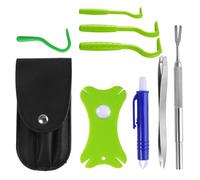 SLAXJNE Ensemble De Cueilleur De Tiques 8 Pièces, Attrape-Tiques pour Animaux De Compagnie, Pince À Tiques, Pince À Tiques pour Animaux De Compagnie, Piège À Tiques, Kit D'Extraction De Tiques