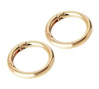 SLAXJNE Lot De 2 Boucles À Ressort Rondes, Mousquetons Ronds, Porte-Clés À Joint Torique, Accessoires De Bricolage Pour Sacs À Dos et Sacs À Main