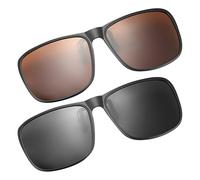 SLAXJNE Lunettes De Soleil À Clip 2 Pièces, Lunettes À Clip Pour Voiture, Lunettes De Soleil D'Extérieur, Lunettes De Soleil De Protection Solaire, Lunettes De Soleil À Clip Pour Femmes