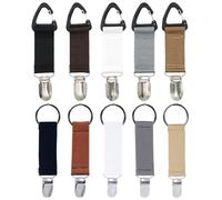 SLAXJNE Paquet De 10 Pinces À Chapeau, Pinces À Chapeau De Sac De Voyage, Pinces À Chapeau De Sac, Organisateur De Chapeau Portable, Pinces À Chapeau Et Écharpe