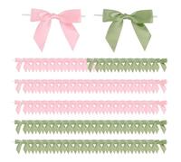 SLAXJNE Paquet De 100 Nœuds Décoratifs, Mini Nœuds en Ruban, Nœuds en Ruban De Satin, Nœuds Décoratifs Faits À La Main, Nœuds Cadeaux, Décorations d'emballage