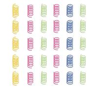 SLAXJNE Paquet De 30 Plumes De Chat Colorées, Chaton Jouet pour Chat, Ressorts en Spirale pour Jouet pour Chat, Ressorts en Spirale, Spirale pour Jouet pour Chat