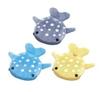 SLAXJNE Portefeuille 3 Pièces Requin pour Femmes, Porte-Monnaie Portable, Portefeuille Mignon