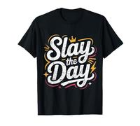 Slay The Day Bold Empowerment Design Vieilli T-Shirt