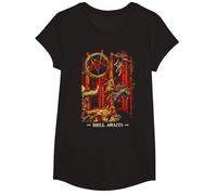 Slayer Hell Awaits Anniversary Cover T-Shirt, Fille, Noir, S