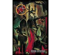 Slayer - Poster "Reign In Blood", Polyester RO8328 (106 cm x 70 cm) (Rouge/Noir/Brun)