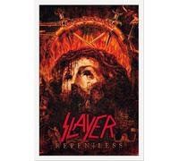 Slayer - Poster - Repentless Killogy + cadre amovible, Shinsuke® Maxi MDF blanc, vitre acrylique