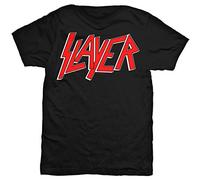 Slayer Red Logo Tom Araya Thrash Metal Officiel T-Shirt Hommes Unisexe (X-Large)