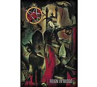 Slayer Reign In Blood Band Logo Nouveau Officiel Textile Flag 70Cm X 106Cm Size One size
