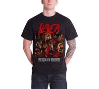 Slayer - "Reign In Blood" T-shirt Homme/Femme Unie RO1770 (L) (Noir)