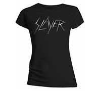 Slayer - Scratchy Logo - T-shirt Femme, Noir - Noir, Medium
