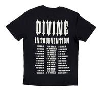 Slayer - T-Shirt # L Black Unisex # Divine Intervention 2014 Dates [Import]