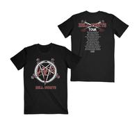 Slayer T-shirt pour homme Hell Awaits Tour (imprimé arrière) Slim Fit Noir