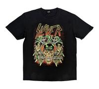 Slayer - T-Shirt # S Black Unisex # Prey with Background [Import]