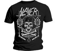Slayer - T-Shirt # S Black Unisex # Skull & Bones Revised
