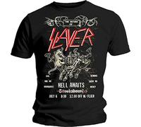 Slayer - T-Shirt # S Black Unisex # Vintage Flyer [Import]