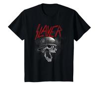 Slayer War Skull Helmet T-Shirt, Enfant, Noir, 4 Ans