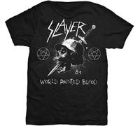 Slayer - "World Painted Blood" T-shirt homme/femme unie RO11731 (XL) (Noir)
