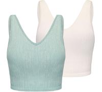 Slazenger 2Pk Bra Tank Womens Aquifère/Sucre 10 (38) Female