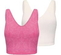 Slazenger 2Pk Bra Tank Womens Framboise/Sucre 16 (44) Female
