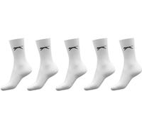 Slazenger 5 Pack Crew Socks Ladies Blanc Femmes 4-8 Female