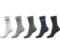 Slazenger 5 Pack Crew Socks Ladies Multiple Femmes 4-8 Female