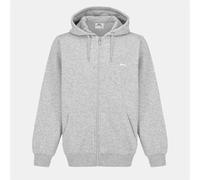 Slazenger Borg Lined Fleece Hoodie Mens Marl gris L Male