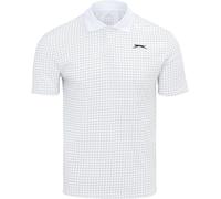 Slazenger Check Golf Polo Mens Blanc 5XL Male