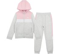 Slazenger Fleece Full Zip Track Suit Junior Glace marbrée/rose 13 ans Male
