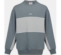 Slazenger Fleece Sportswear Crew Sweat Mens Ardoise/Gris S Male