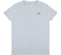 Slazenger Junior Boys Plain Tee Shirt Marl gris 11-12 ans Male
