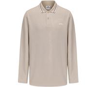 Slazenger Long Sleeve Tipped Polo Men Beige L Male