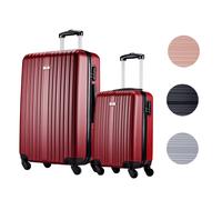 Slazenger Lot de Valise de Voyage 2 Pièces / 3 Pièces - Trolley Bagage à Main et Grande Valise - Set Valise Rigides en ABS - avec roulettes 360° et Serrure à Combinaison - Valise à roulettes