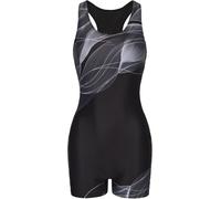 Slazenger Lycra® Xtra Life™ Boyleg Swimsuit Ladies Noir/Gris 8 (36) Female