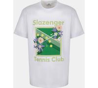 Slazenger Men's Slaz Tennis Club Regular Fit T-Shirt Blanc S Male