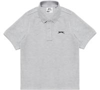 Slazenger Plain Polo Shirt Junior Marl gris 9-10 ans Male