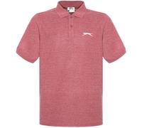 Slazenger Plain Polo Shirt Mens Marl de Bourgogne M Male