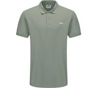 Slazenger Plain Polo Shirt Mens Pistache S Male