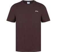Slazenger Plain T-Shirt Mens Marron chocolat M Male