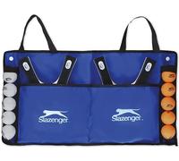 Slazenger Set de Tennis de Table - 15 pièces - 4 Raquettes de ping-Pong, 10 balles de Tennis de Table et 1 Sac de Transport - Facile à emporter - Multicolore