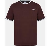 Slazenger Tipped T Shirt Mens Marron chocolat S Male