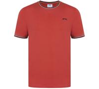 Slazenger Tipped T Shirt Mens Ocre rouge 2XL Male