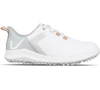 Slazenger V Series Spiked Golf Shoes Womens Blanc/Gris/Or 6 (39) Female