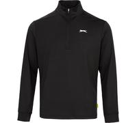Slazenger Zip Golf Pullover Top Mens Noir S Male