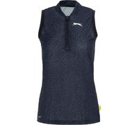 Slazenger Zip Sleeveless Polo Noir L Female