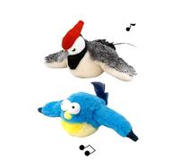 slazoi Jouet interactif pour chat avec ailes battantes, jouet pour chat d'intérieur, jouets interactifs automatiques pour la chasse et l'ennui des chats (2 pièces-3)