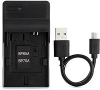 SLB-70A USB Chargeur pour Samsung AQ100, DV100, DV101, DV150F, DV90, ES80, ES90, ES95, SL605, PL120, TL105, TL110, TL205, WB30F, WP10 Caméra et Plus