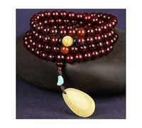 SLCHJX 108 Bracelets en palissandre indiens style chinois plein de collection d'étoiles d'or